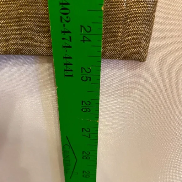 Lauren by Ralph Lauren Women’s Linen Metallic Gold Pants sz 8 - Picture 14 of 15